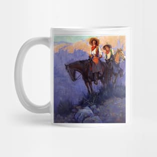 Man and Woman on Horses by Frederic Anderson Mug